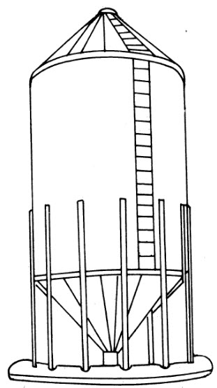 Hopper bottom vertical silo