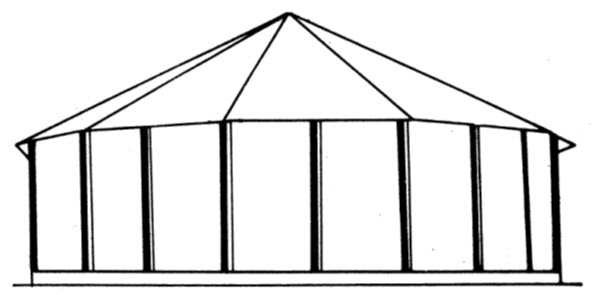 Squat silo