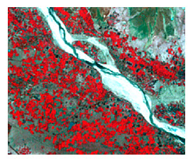 Fig. 11.5. False colour composite multispectral Landsat TM image