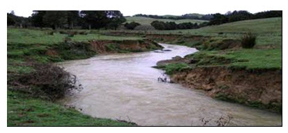12.1. Stream Bank Erosion Showing Slump and Meandering