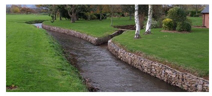 12.6. Use of Gabions for Protecting the Stream Bank from Erosion