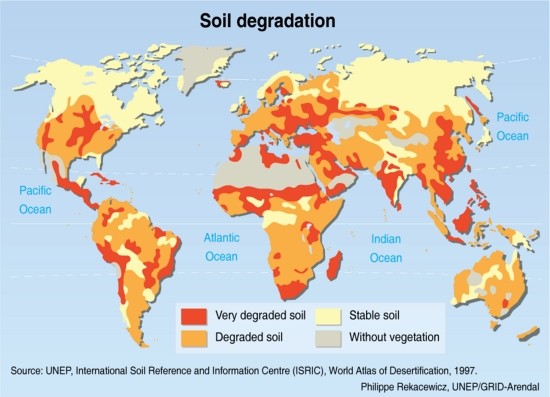 Fig. 1.1_Global soil degradation map