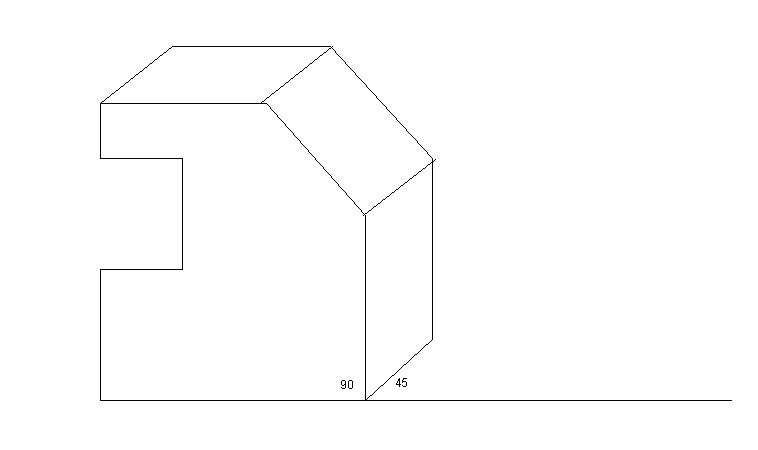 Module 1 Lesson 1 Fig.1.3.3. Oblique Projection of an Object