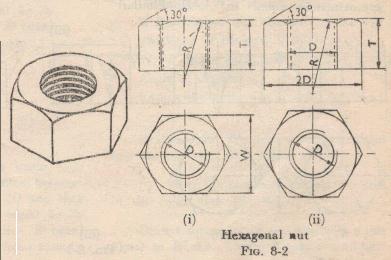 27 Nice Neat sketch of lock nut drawing for Learning