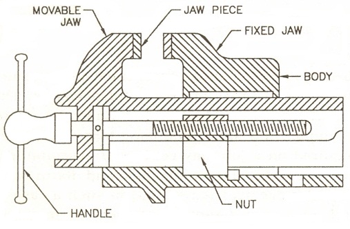 Bench Vise Drawing - alvalewis