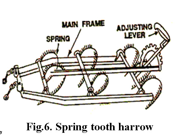 Spring tooth harrow
